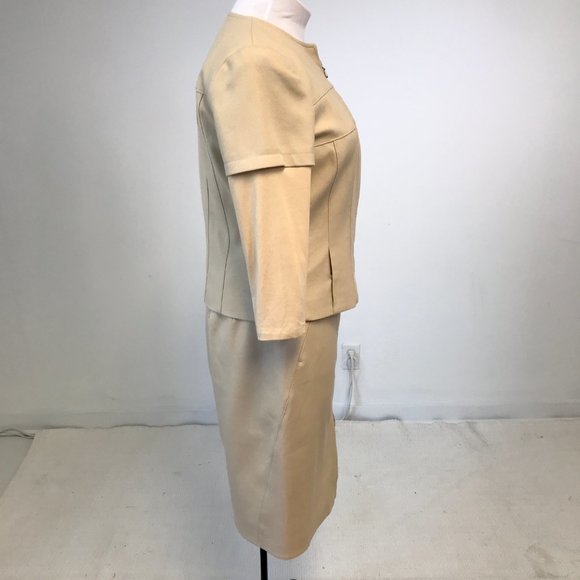 Worth 10 Transitional Zipper Pencil Skirt Tan - Picture 7 of 13